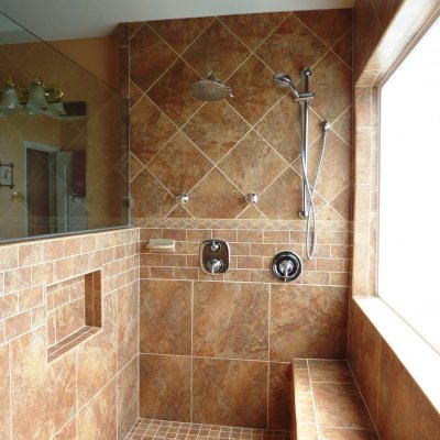 Custom shower remodel 37